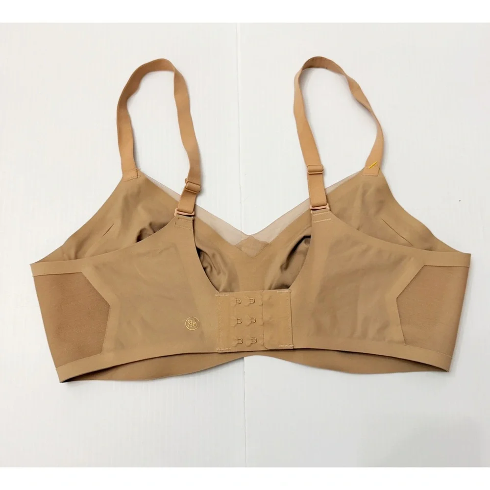 Honeylove Crossover Tan Bra - L - 38 B/C